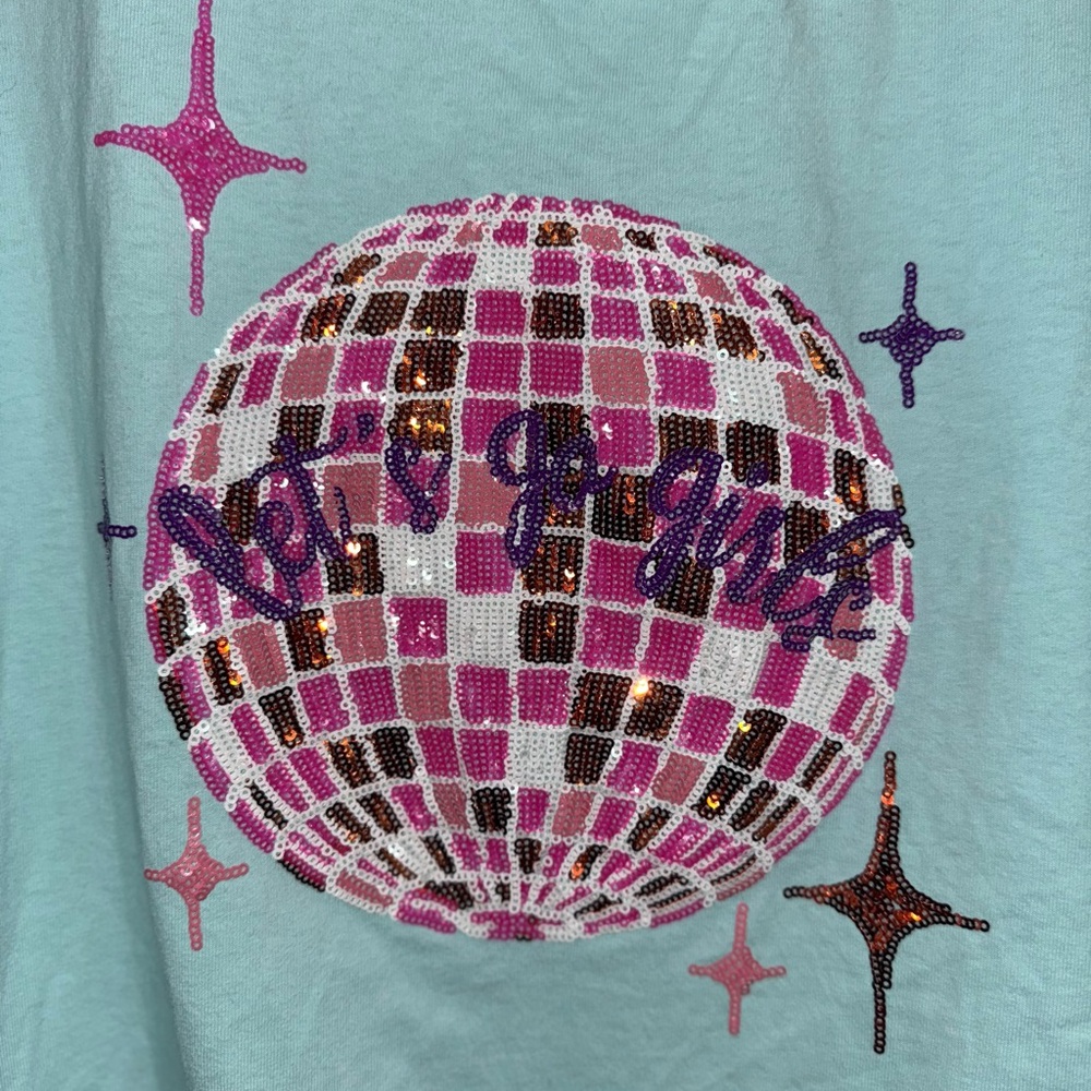 Let’s Go Girls Sequin Graphic Tee by Fantastic Fawn - Picture 4 of 5